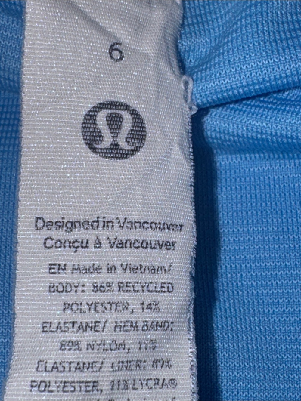 🔥 Lululemon Hotty Hot High-Rise Lined Short 4" Aero Blue SIZE 6 - Picture 8 of 13
